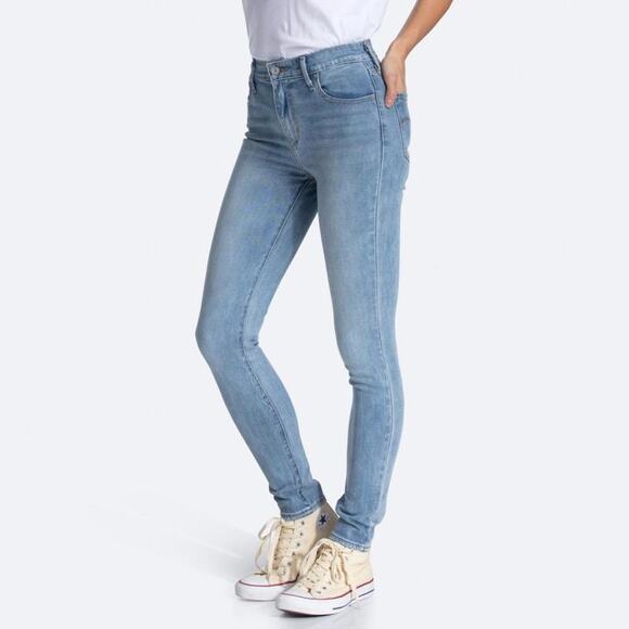 Levi's Premium 721 High Rise Skinny Quick Draw Celana Wanita‎ Light Wash 31 - Picture 1 of 14